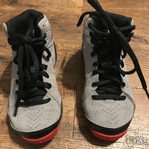 Boys Adidas high tops worn one time.